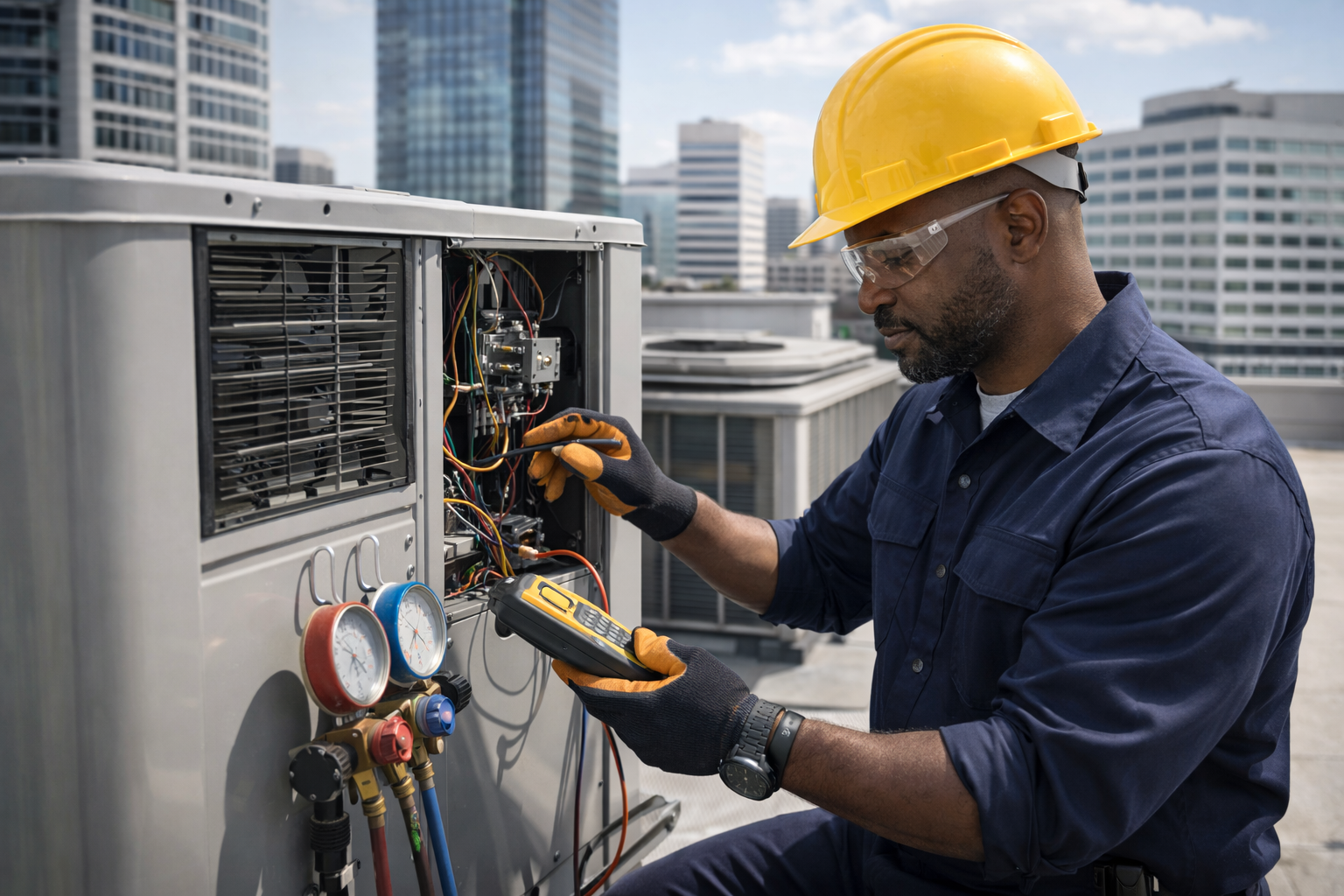 Interstate Mechanical technician delivering premium HVAC support